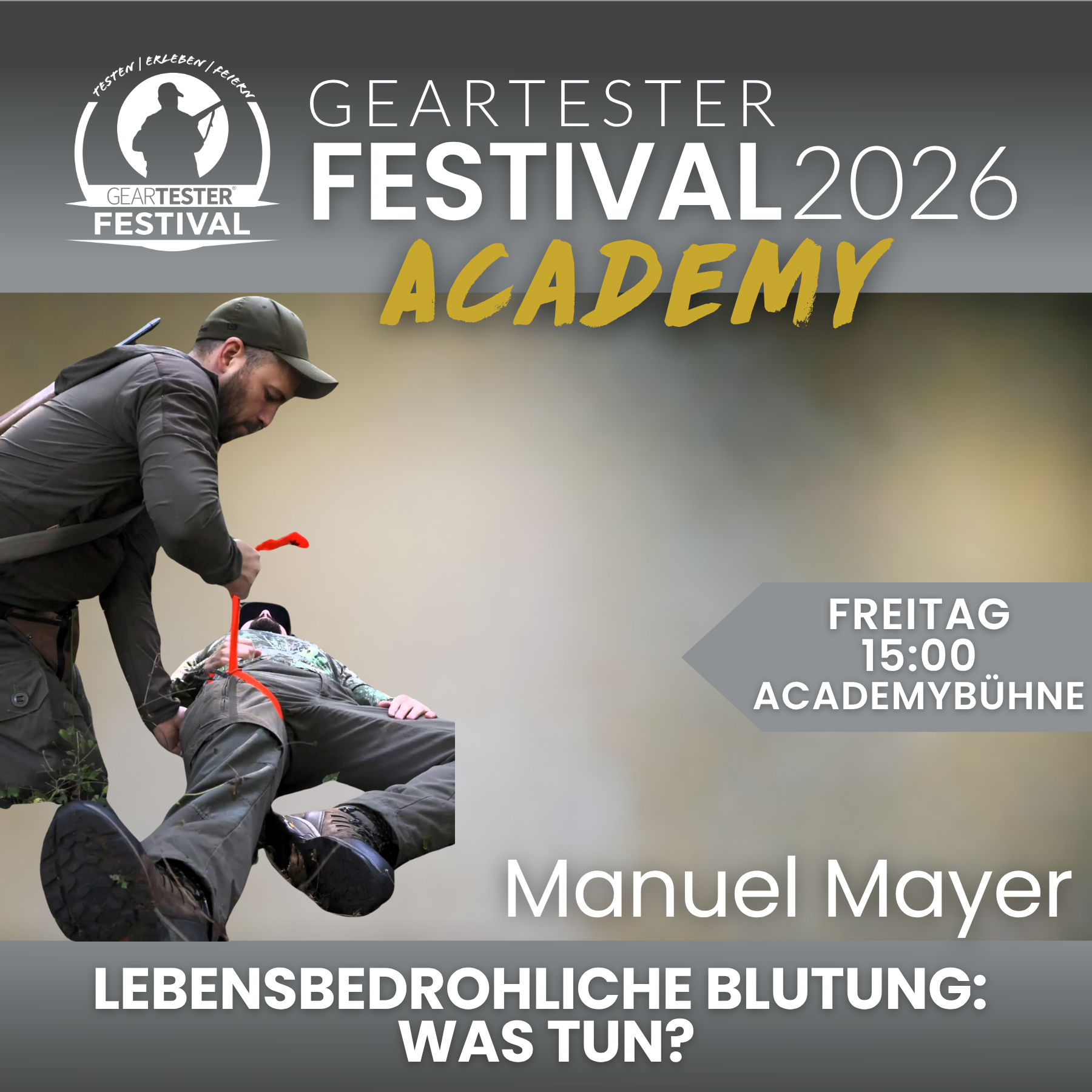 Lebensbedrohliche Blutungen – Was tun? mit CHRISTIAN REIER und MANUEL MAYER