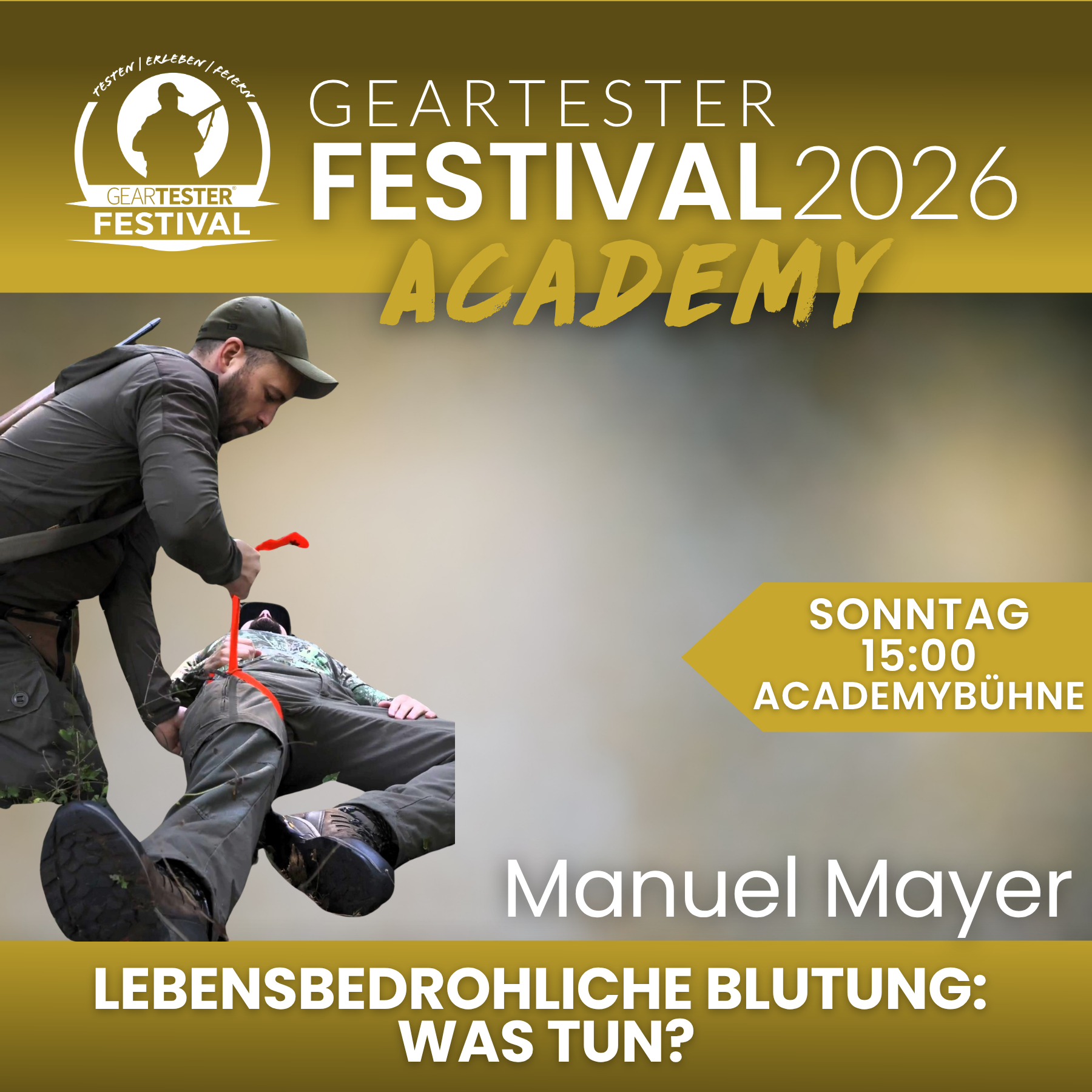 Lebensbedrohliche Blutungen – Was tun? mit CHRISTIAN REIER und MANUEL MAYER