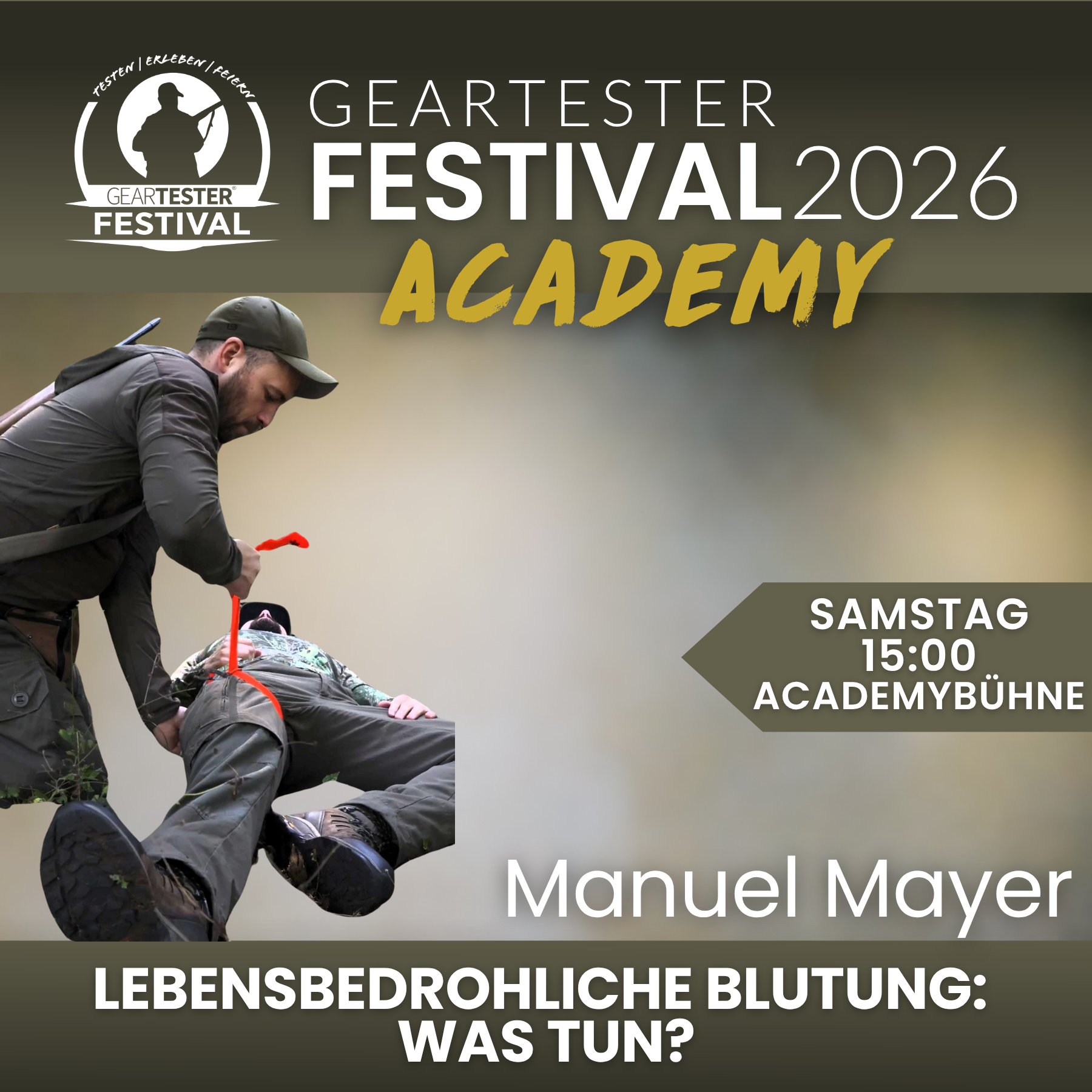 Lebensbedrohliche Blutungen – Was tun? mit CHRISTIAN REIER und MANUEL MAYER